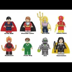 COPY - crime syndicate 8PC minifigures set Lego compatibl
